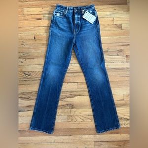 Khaite The Danielle High Waist Straight Leg Jeans (Lincoln)